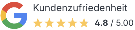 4,8 von 5 auf Google